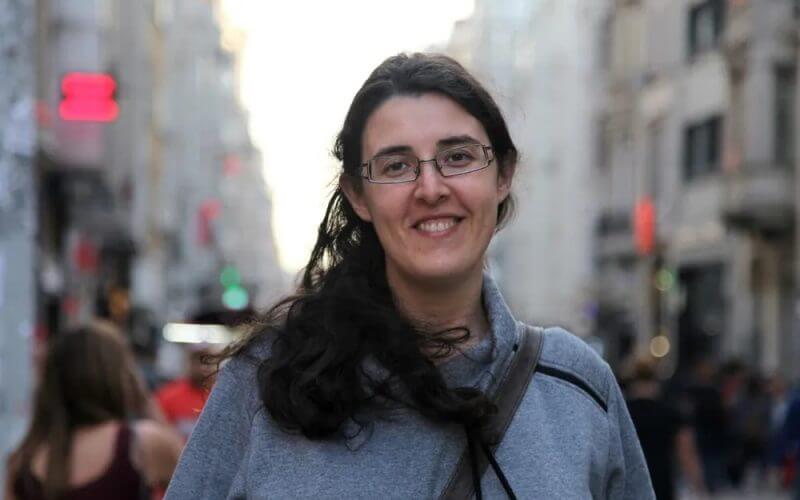 Israeli-Russian academic Elizabeth Tsurkov who had been missing in Iraq for months. Ahmad Mohamad / AFP