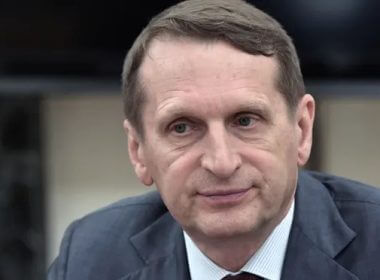 Sergei Naryshkin, head of Russia’s foreign intelligence chief. Photograph: Alexei Nikolsky/AP