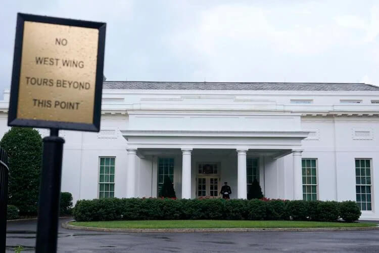 The West Wing of the White House in Washington, Wednesday, July 5, 2023. (AP Photo/Susan Walsh)