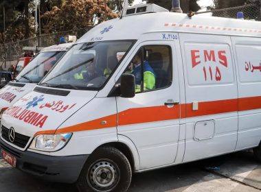 Ambulances in Iran. (AFP)