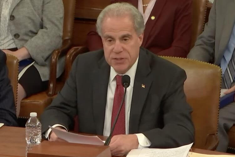 Michael Horowitz, chairman of the Pandemic Response Accountability Committee, speaks during a hearing on Wednesday, Feb. 9, 2023. YouTube