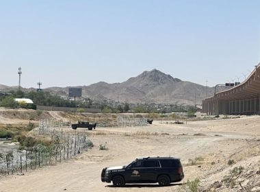 Texas Department of Public Safety, National Guard presence and concertina wire prevents illegal entry along Rio Grande River stretching west to New Mexico. Mt. Christo Rey, in the background, is the central point demarcating Texas, New Mexico and Mexico. Bethany Blankley for The Center Square