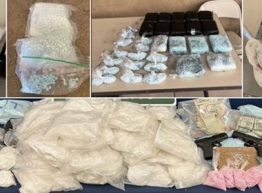 Photos of fentanyl seized by federal agents in Arizona during “Operation Blue Lotus” and “Operation Four Horsemen.” U.S. Customs and Border Protection Office of Field Operations Tucson Field Office