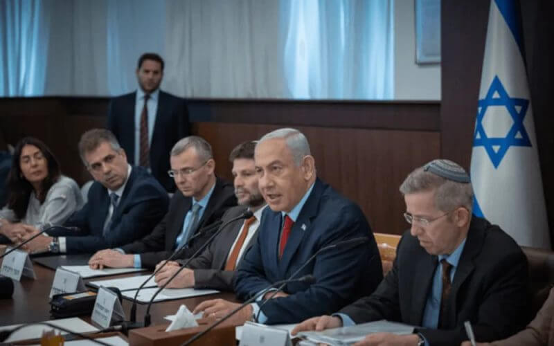 Meeting of Israeli cabinet. Yonatan Sindel/Flash90