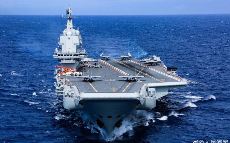 China's Shangdong aircraft carrier. Chinese Navy