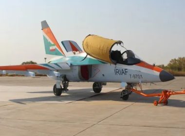 One of the two Yak-130 delivered to the IRIAF (Tasnim News)