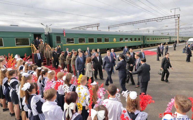 Kim Jong Un, the supreme leader of North Korea, left Russia’s Primorsky Krai region by train after a state visit in which he was showered with gifts and taken to see a ballet performance. Photo courtesy of KCNA
