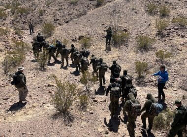 Thirty-six mostly single military age men from Mexico, Colombia and Guatemala wearing camouflage were apprehended after illegally entering the U.S. found hiding in a cave in a remote area of Culberson County. Texas Department of Public Safety Operation Lone Star