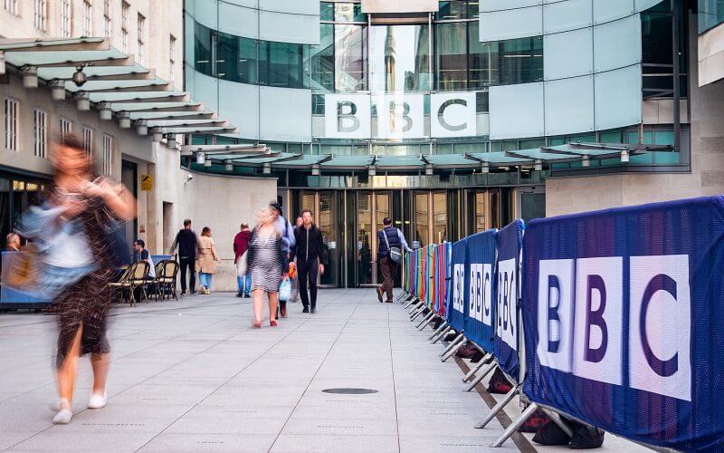British Broadcasting Corporation (BBC) headquarters building on Portland Place | Shutterstock