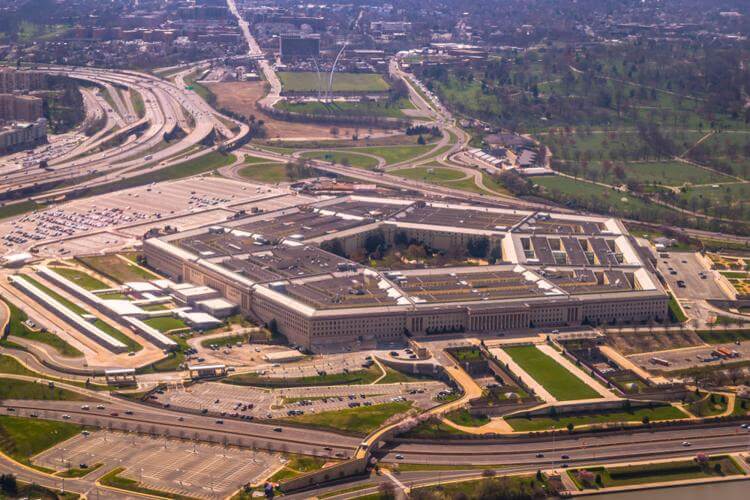 The Pentagon in Washington D.C., home of the U.S. Department of Defense. Shutterstock.com