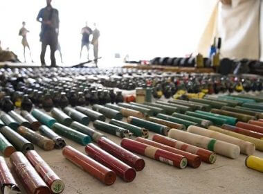 Hamas weaponry (IDF image)