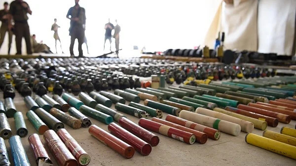 Hamas weaponry (IDF image)