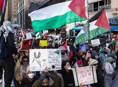 Supporters of Palestinian causes flood NYC streets on Nov. 23, 2023 | Shutterstock