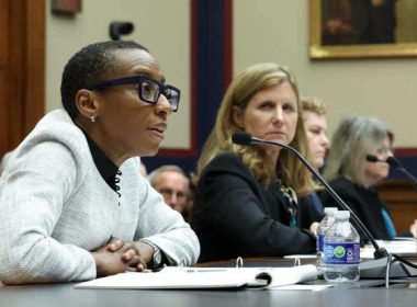 Claudine Gay, Liz Magill, Pamela Nadell and Sally Kornbluth testify before the House Education and Workforce Committee. CBS/Getty Images