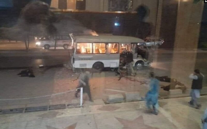 Islamic State said on January 8 that its members planted an explosive device on a minibus killing several people. twitter.com