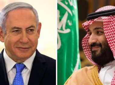 This combination file photo shows Israeli Prime Minister Benjamin Netanyahu and Saudi Crown Prince Mohammed bin Salman. Reuters