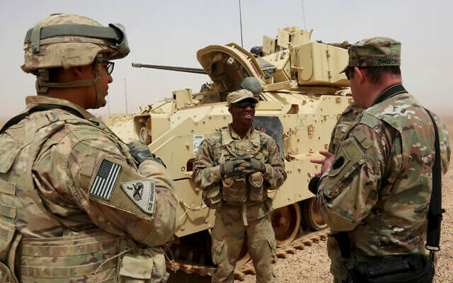 US soldiers participate in a joint drill with Jordan. AP