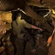 An Israeli soldier inside a Hezbollah tunnel. AP