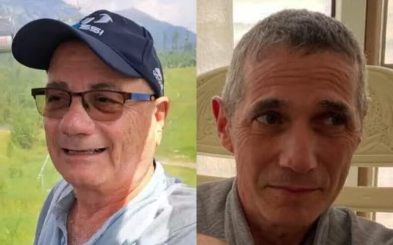 Rescued hostages Norberto Louis Har (L) and Fernando Simon Marman.