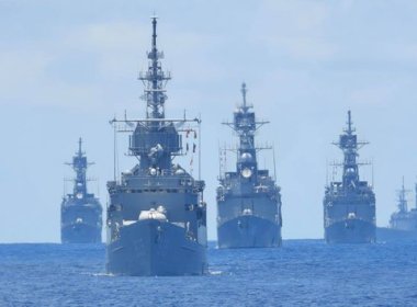 Taiwan's Keelung-class vessels conducting drills at sea. Taiwan Navy