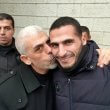 Hassan Eslaiah with Hamas commander Yahya Sinwar. Hassan Eslaiah