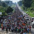 A caravan of migrants headed to the U.S. AFP