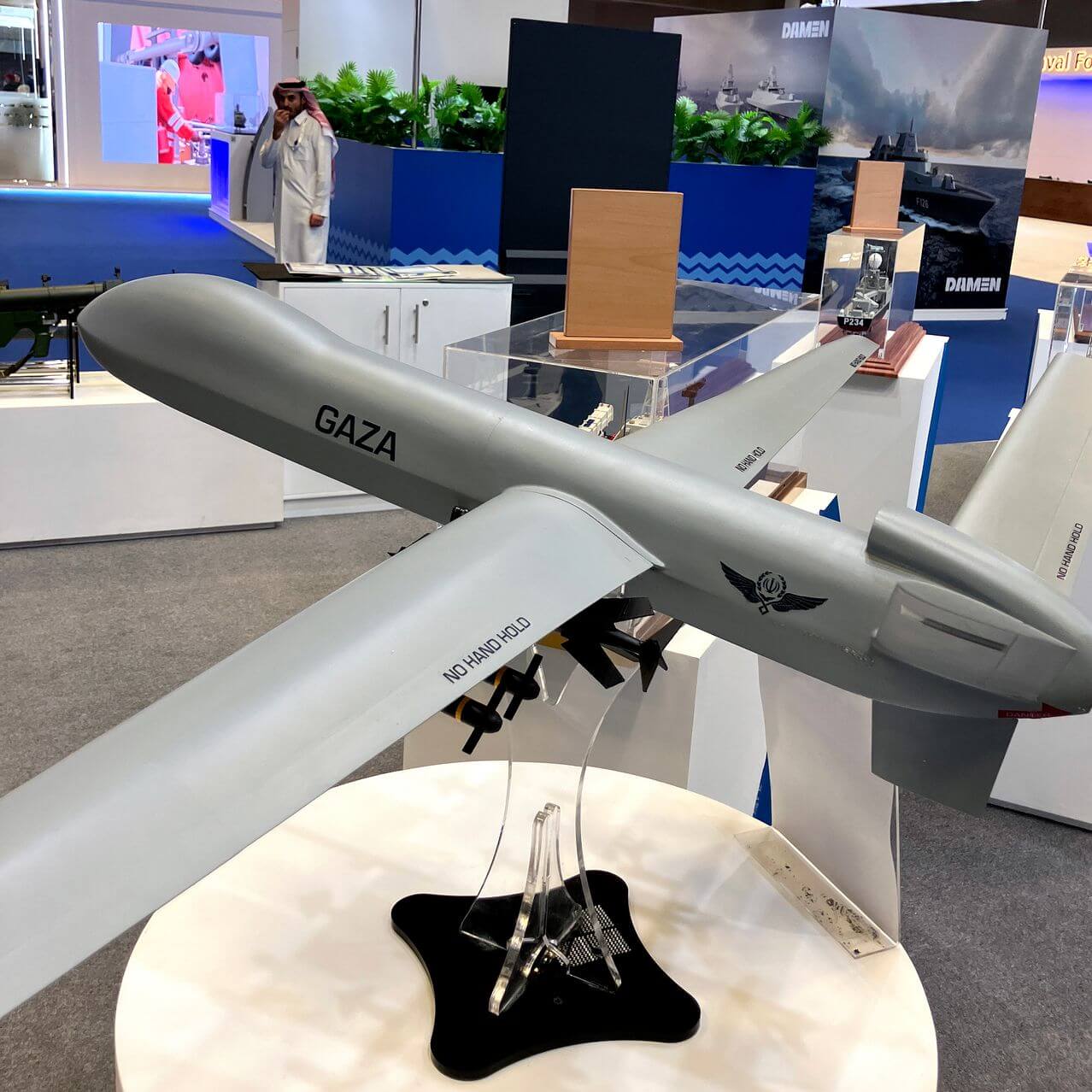 Iran Regime Displays Newest Drone at Qatar Trade Show - The Foreign ...