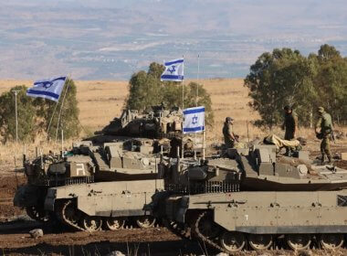 IDF soldiers near the Israeli border with Lebanon, northern Israel. David Cohen/Flash90