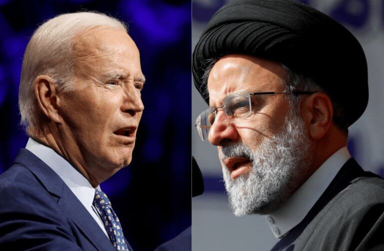 U.S. President Joe Biden and Iranian President Ebrahim Raisi. WANA/Reuters