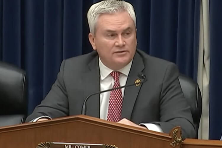 House Committee on Oversight and Accountability Chairman James Comer, R-Ky., speaks during a hearing on Wednesday, March 20, 2024. House Committee