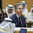 US Secretary of State Antony Blinken attends a Joint Ministerial Meeting of the Gulf Cooperation Council-US Strategic Partnership discussing the humanitarian situation in Gaza, at the Gulf Cooperation Council Secretariat in Riyadh on April 29, 2024. AFP