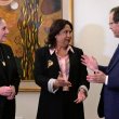 UN special representative on sexual violence in conflict Pramila Patten (center) meets with First Lady Michal Herzog (left) and President Isaac Herzog in Jerusalem on January 29, 2024. (Amos Ben-Gershom / GPO)