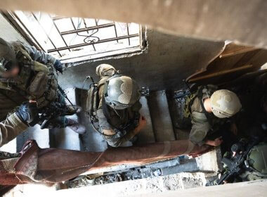 IDF troops in Gaza, in a photograph issued by the IDF on April 5, 2024. IDF