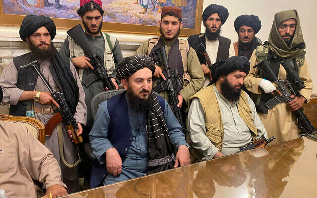 Taliban fighters. AP