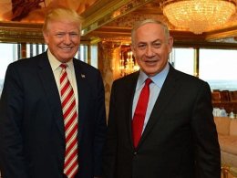 Prime Minister Benjamin Netanyahu and former U.S. President Donald Trump. Kobi Gideon/GPO