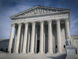 The Supreme Court of the United States in Washington, D.C., Feb 6, 2021. U.S. Army National Guard