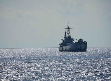 Philippine navy ship BRP Sierra Madre is seen at the Second Thomas Shoal. AP