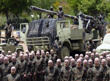 Members of Hezbollah in southern Lebanon. AP