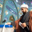 Voting at a polling station in Tehran. Getty