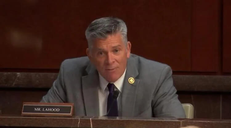 Illinois U.S. Rep. Darin LaHood during a recent committee hearing. youtube.com