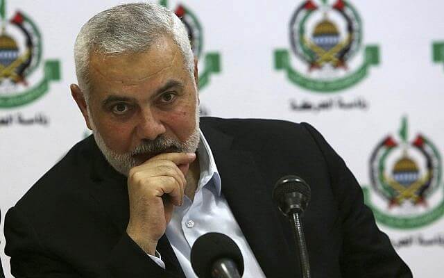 Hamas leader Ismail Haniyeh. AP