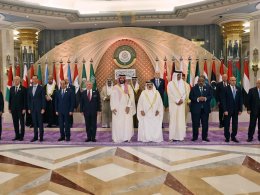 Arab League leaders before a summit in Jeddah, Saudi Arabia, May 19, 2023. AFP