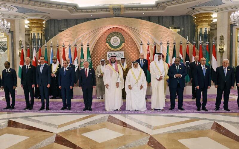 Arab League leaders before a summit in Jeddah, Saudi Arabia, May 19, 2023. AFP