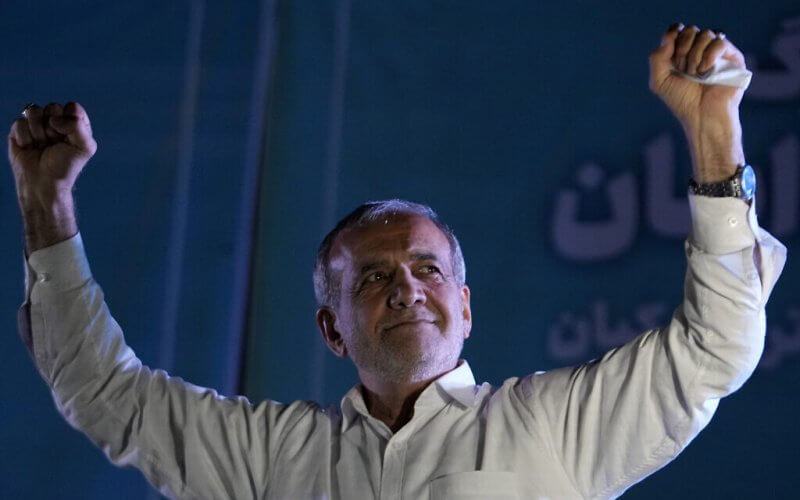 The Islamic Republic's new President Masoud Pezeshkian. AP