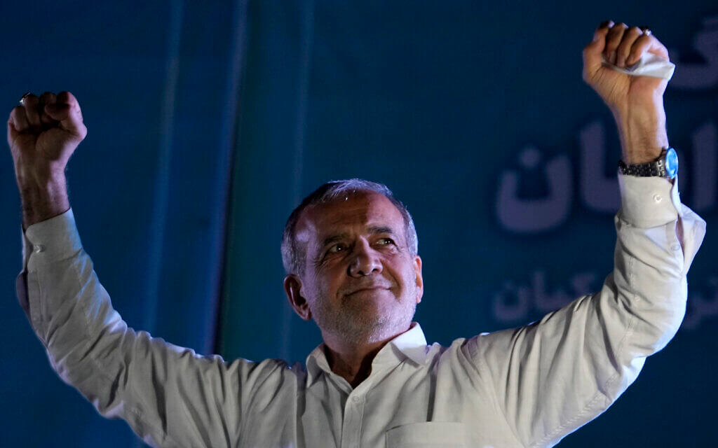 The Islamic Republic's new President Masoud Pezeshkian. AP