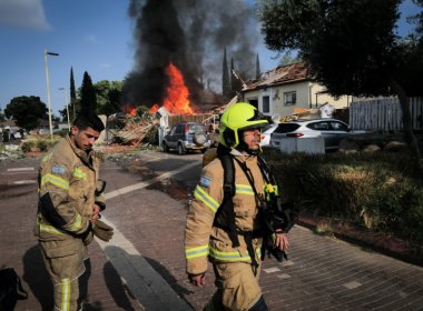 View of a house which was directly hit in a missiles attack from Lebanon, in Katzrin, northern Israel, August 21, 2024. MICHAEL GILADI/FLASH90