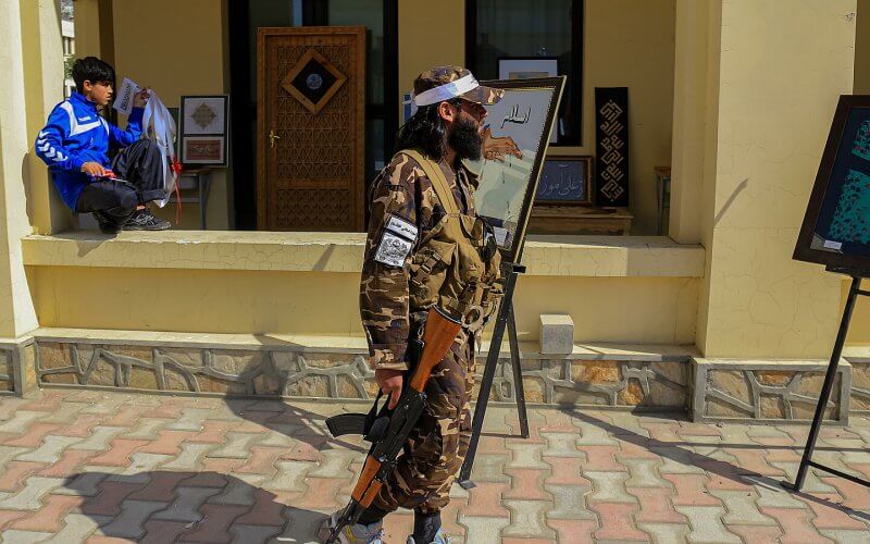 Taliban security patrol in Kabul, Afghanistan, Aug. 25, 2024. EFE