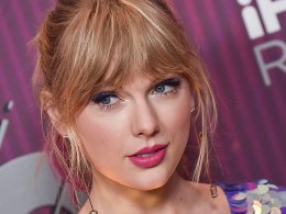 Taylor Swift at the Heart Radio Music Awards in Los Angeles, CA. shutterstock.com