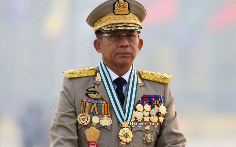 Myanmar's junta chief Senior General Min Aung Hlaing. Reuters