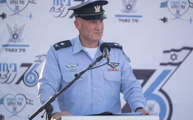 IAF chief Maj. Gen. Tomer Bar speaks at a graduation ceremony for pilots, June 27, 2024. IDF